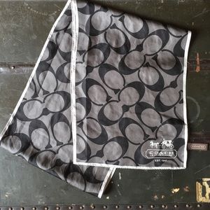 Coach logo scarf